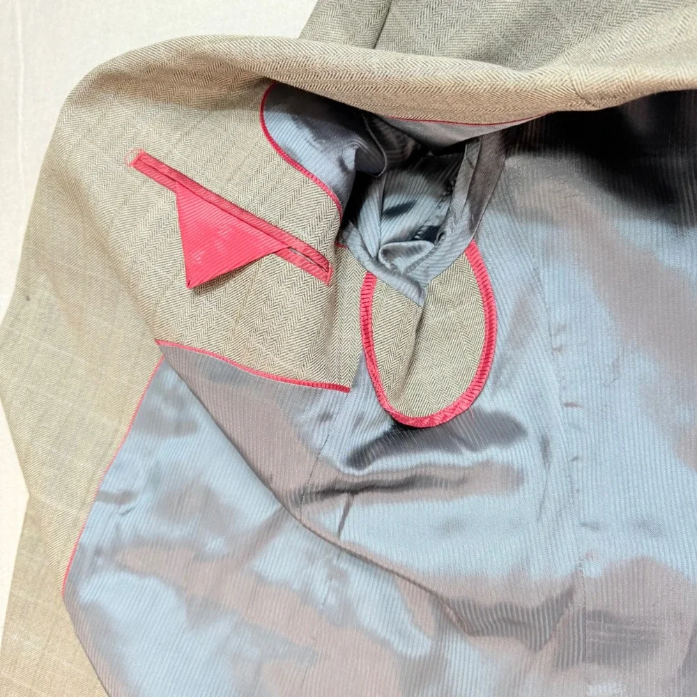Pendleton Wool Blazer Herringbone Plaid Two Button‎ Sport Coat 42 Short,Business